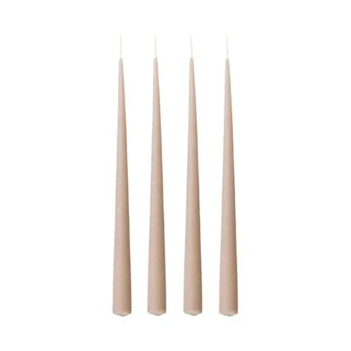quatre bougies rose en paraffine en forme de v