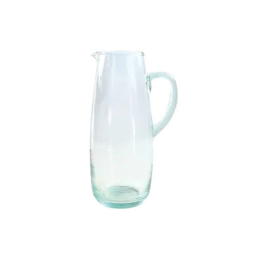 Carafe en verre transparente