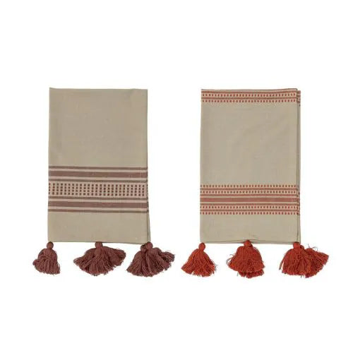 Serviettes de cuisine en coton, pliés
