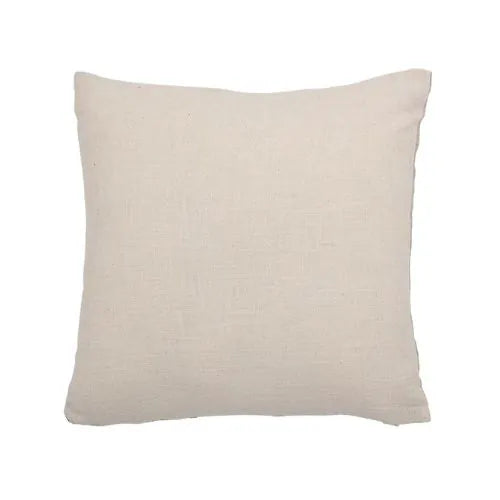 Arrière d'un coussin en coton nature