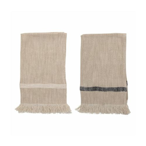 lot de deux serviettes de cuisine en coton