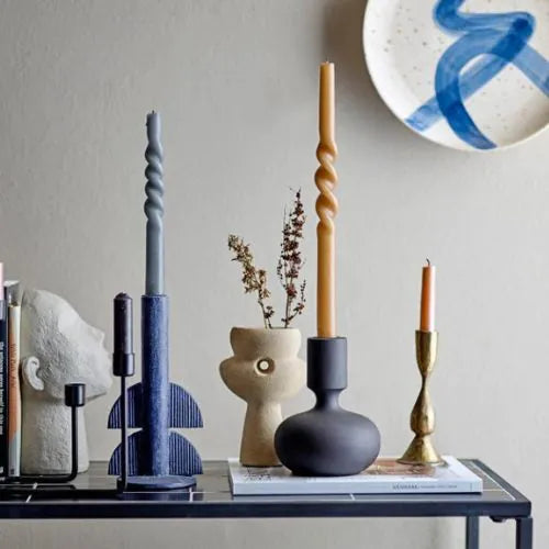 Bougies design torsadées pour décoration d'intérieure