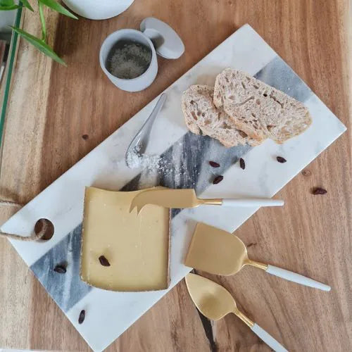 grande planche à fromage en marbre gris